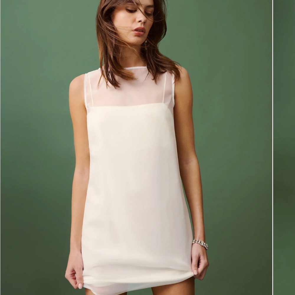 Sheer Reformation Vina Dress - Cream